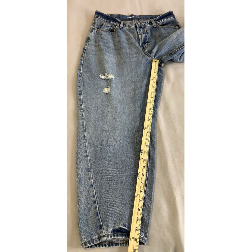 Old Navy Jeans High Rise Tapered Blue‎ Denim Womens Size 12 Y2K - Picture 2 of 9